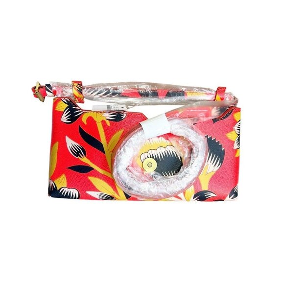 J.Crew Multicolor Hibiscus Print Crossbody Clutch Purse Bag - NWT - Picture 4 of 10